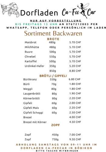 Gelb Weiß Punkte Bäckerei Tagesstätte Karte